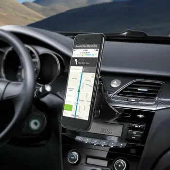 2В1 Ručni Nosač za mobitel Utor za CD-player Magnetski Držač za pričvršćivanje za 360° za mobilni telefon iPhone Samsung GPS