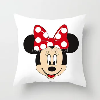 Disney 45x45 cm Mickey Mouse Navlake za jastuke Baciti Jastuci Minnie domaće Tekstilne Jastučnicu Dekoracije za vaš Dom Kauč jastuk Automobili