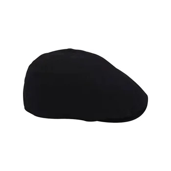 Crnci čvrste pamučne muške beretke Podesiva kape Gospodo Kaubojske šešire za golf Ljetni stan kape taksista-газетчика